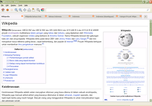 Kiwix showing Wikipedia article in Bahasa Indonesia.png